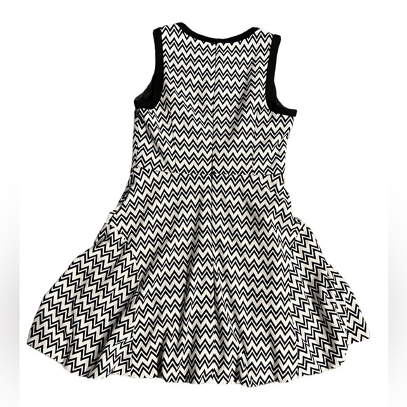 Trina Turk Sheila Chevron Mini Fit and Flare Dress Size L - Picture 2 of 7